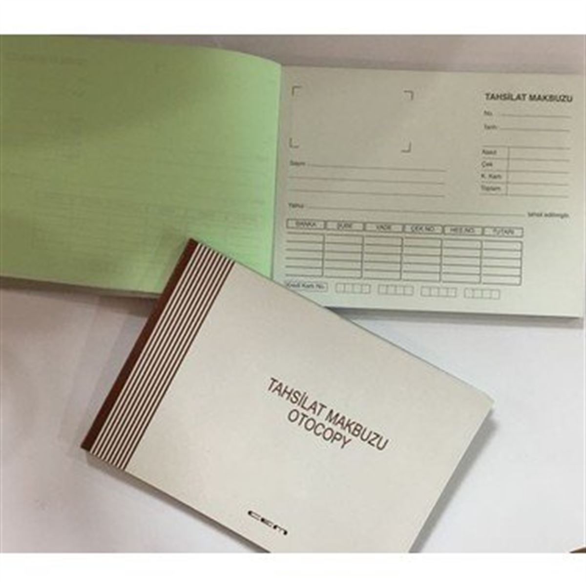 CEM TAHSİLAT MAKBUZU OTOKOPİLİ 2x50 3 NÜSHA 12 Lİ 1