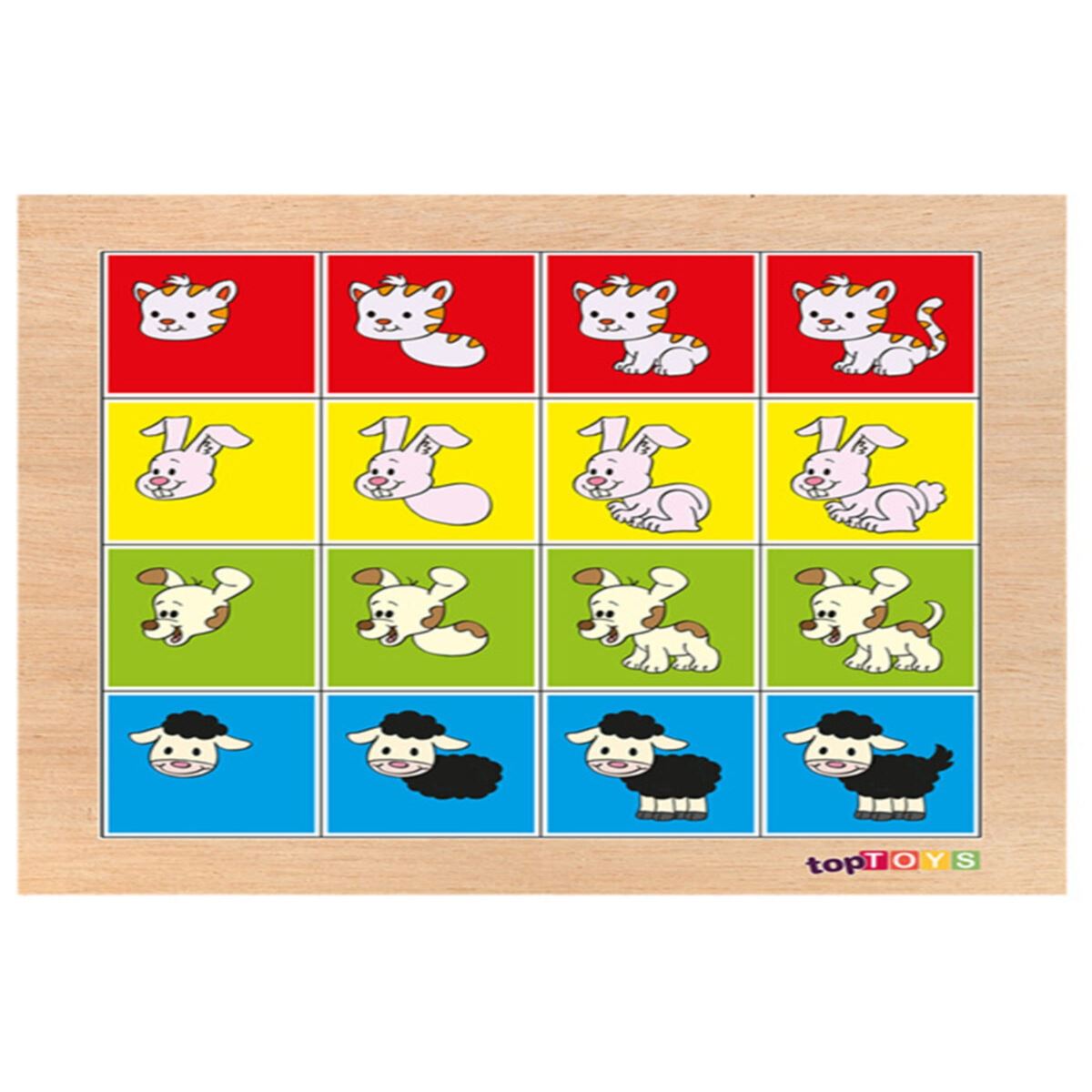 CHİVA AHŞAP PUZZLE CS-7012 HAYVANLARI OLUŞTUR 1