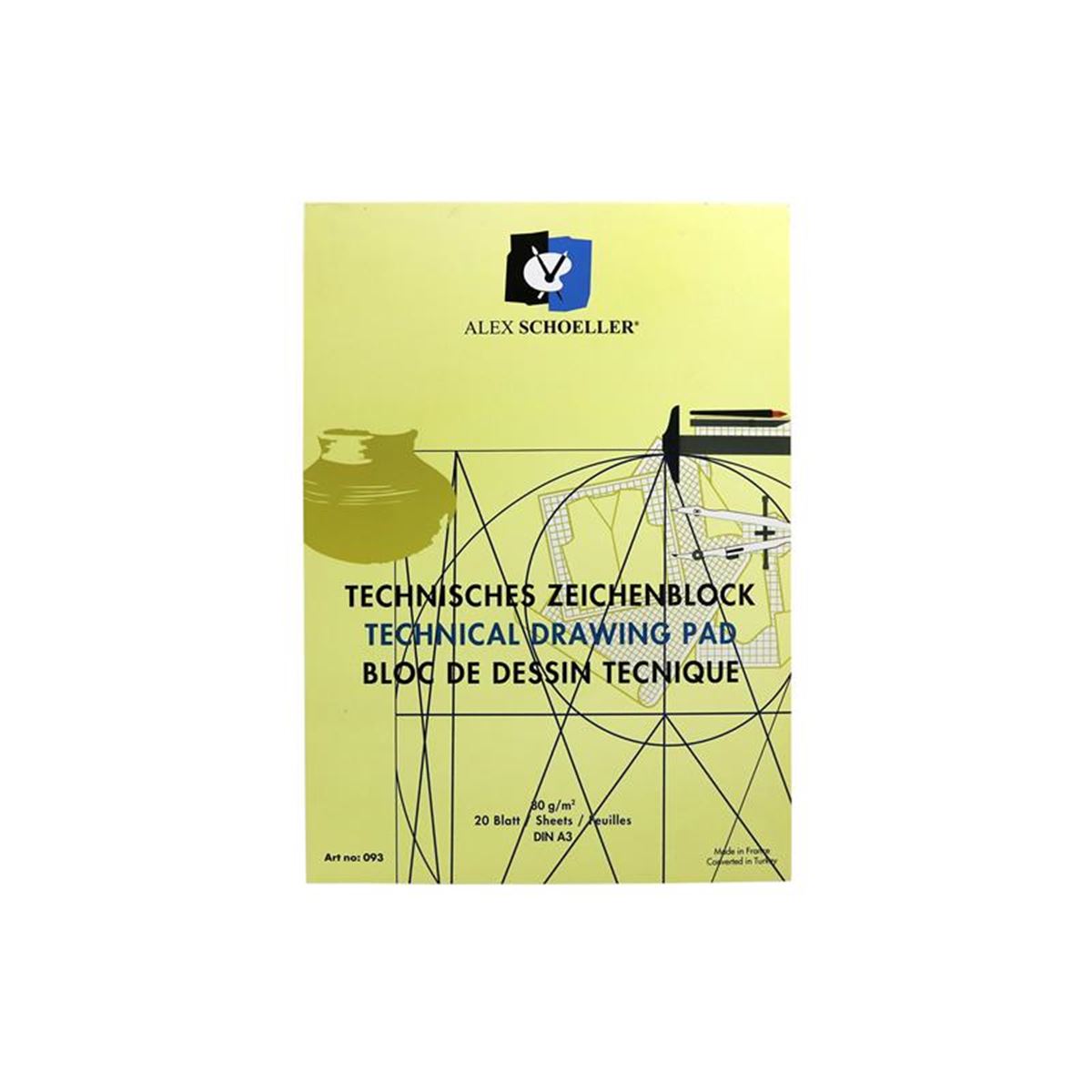 ALEX TEKNİK RESİM DEFTERİ A3 20 YP DİK ALX-093 1