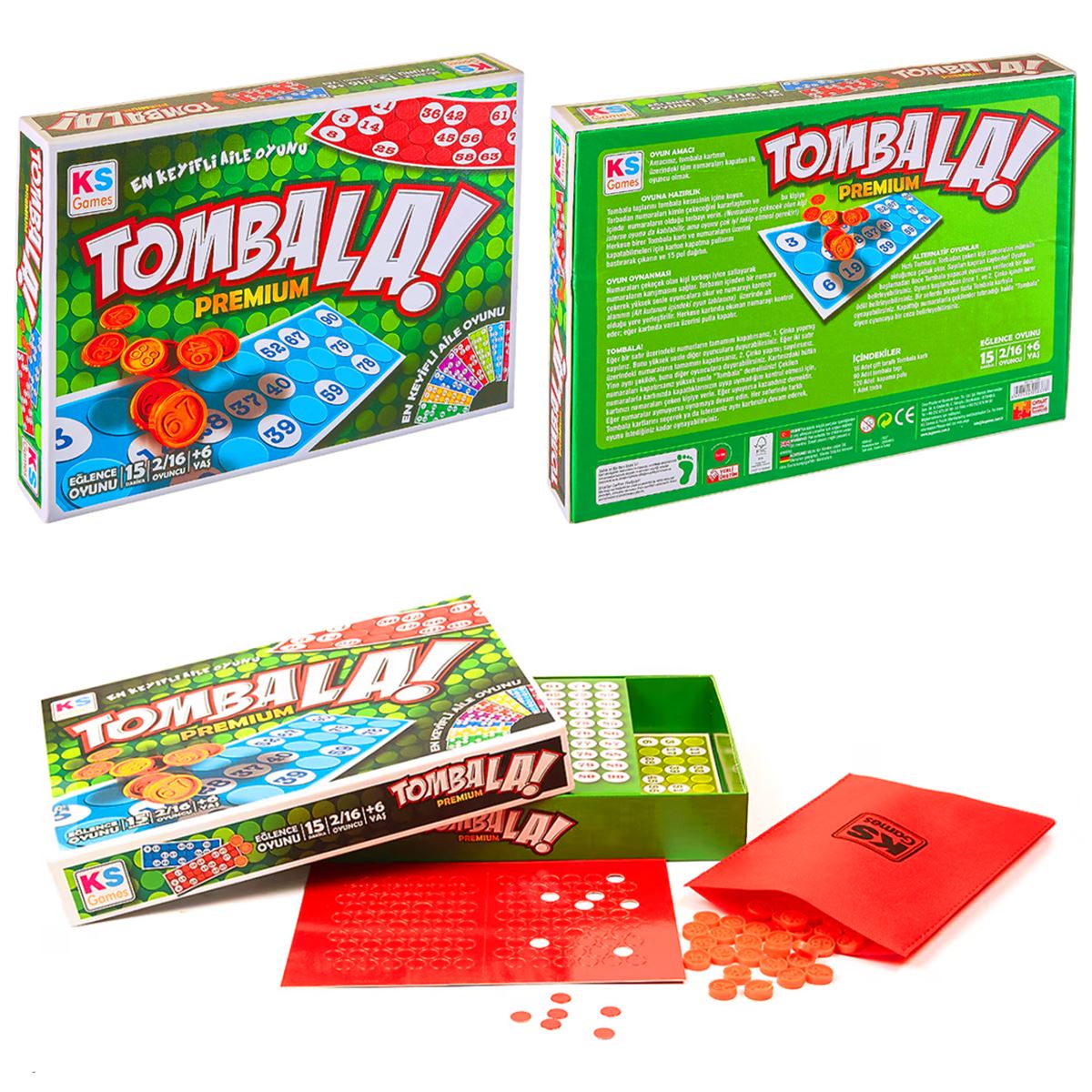 KS GAMES LÜKS TOMBALA T237 KUTU OYUNU +6 1