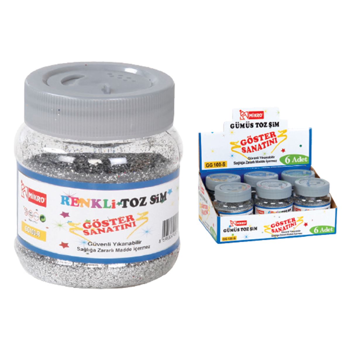 MİKRO TOZ SİM TUZLUK GG 100-R 100 GR. 6 LI 1