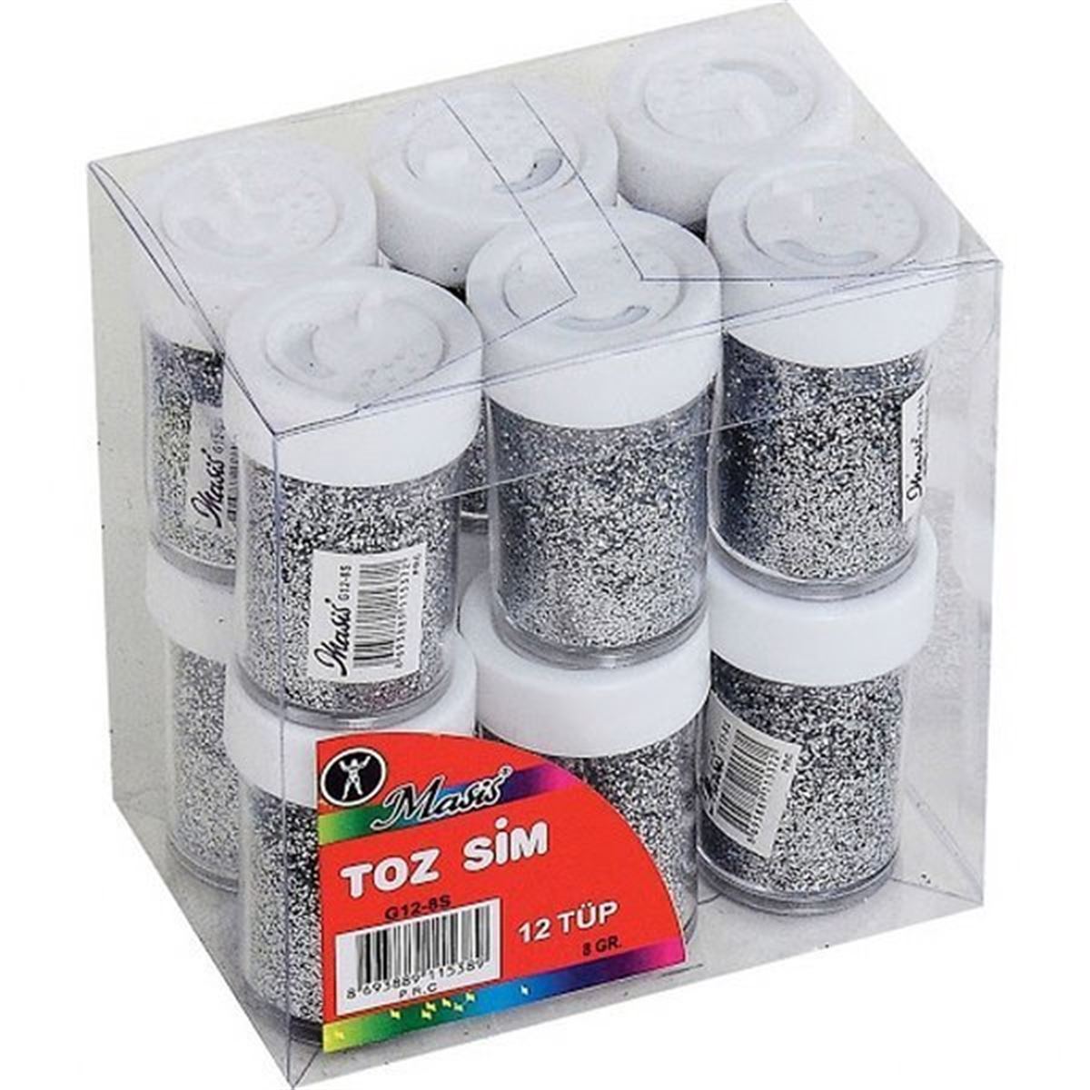 MASİS TOZ SİM YEŞİL 8 GR TUZLUK 12 Lİ G12-8Y 1