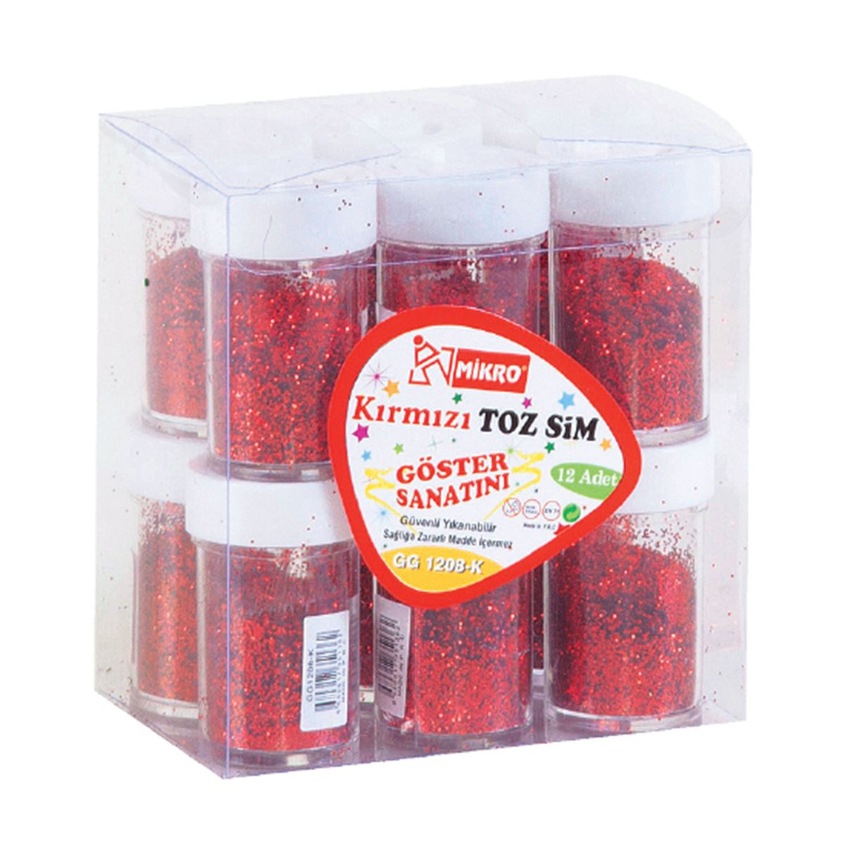 MİKRO TOZ SİM TEK RENK 12 Lİ GG 1208 1