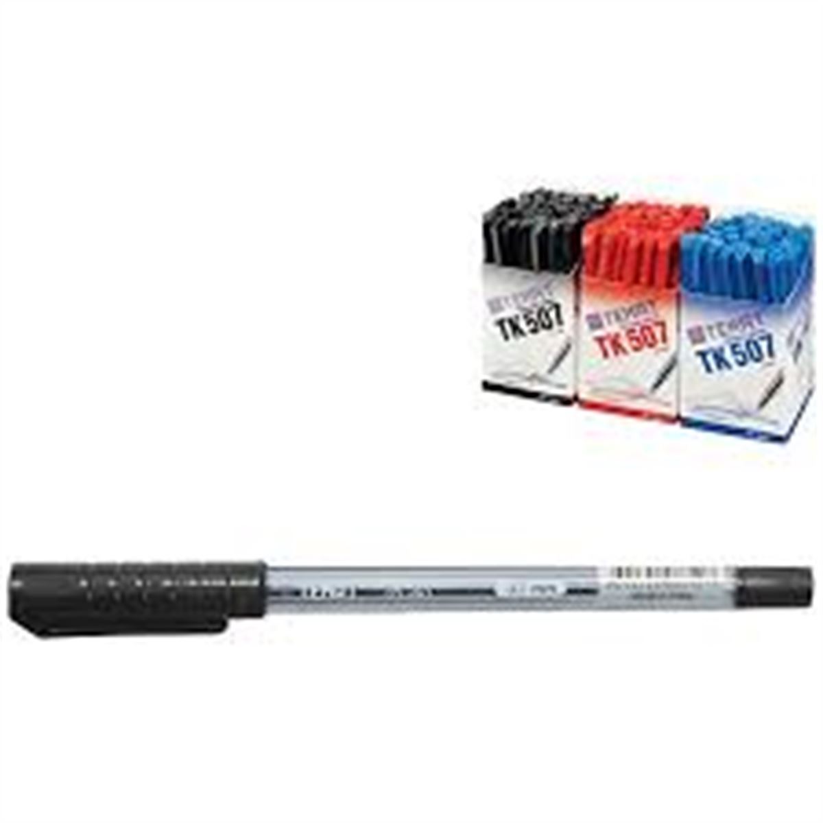 TEMAT TÜKENMEZ KALEM SİYAH 50 Lİ 0.7 TK507 1