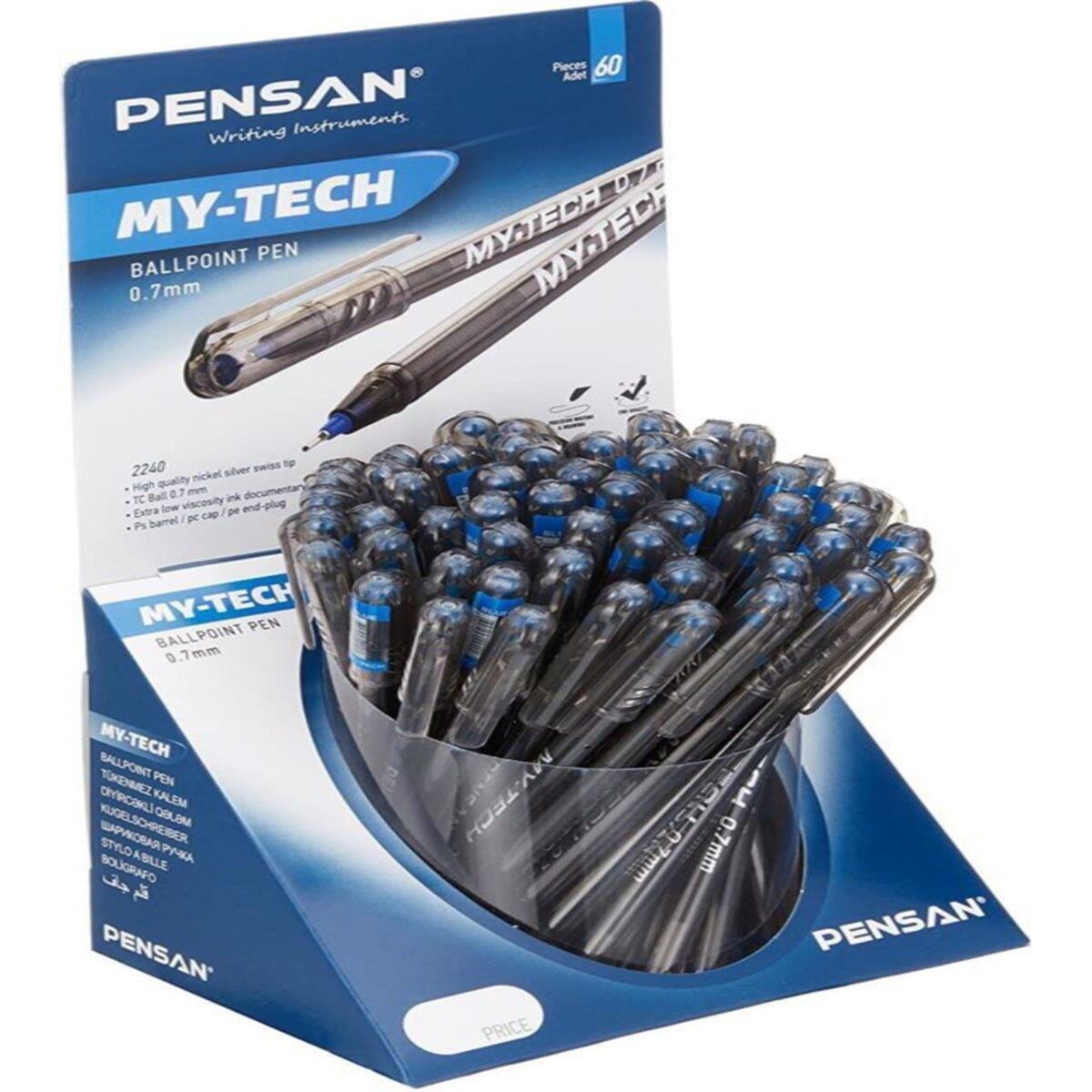 PENSAN MY TECH TÜKENMEZ KALEM 07 MAVİ 60 LI 2240 1