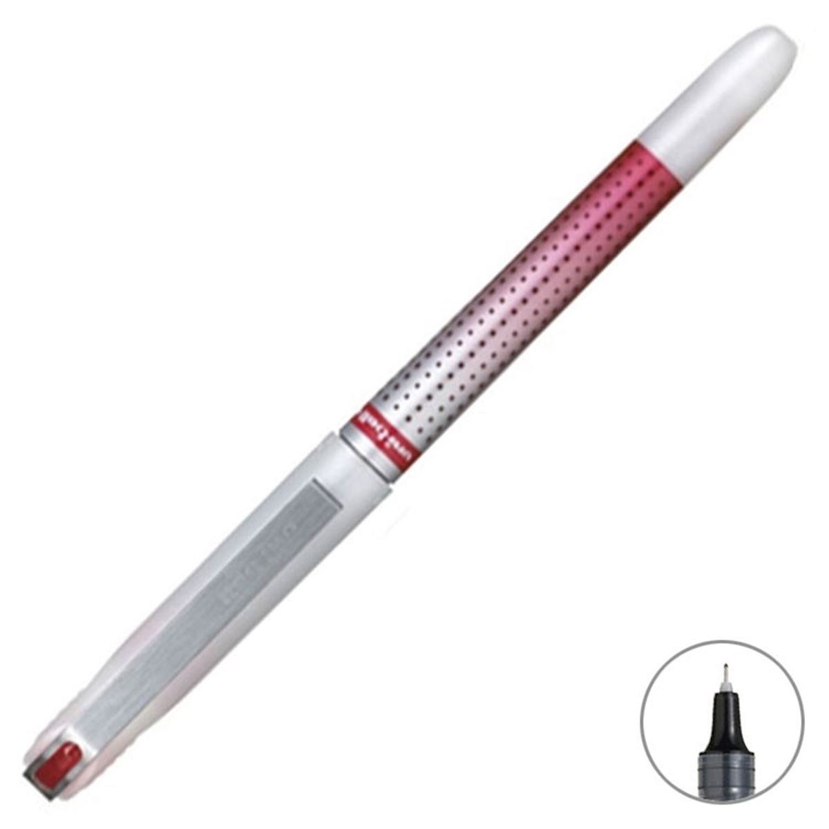 UNİ İĞNE UÇLU KALEM UB-187S EYE NEEDLE KIRMIZI 07 12 Lİ 1