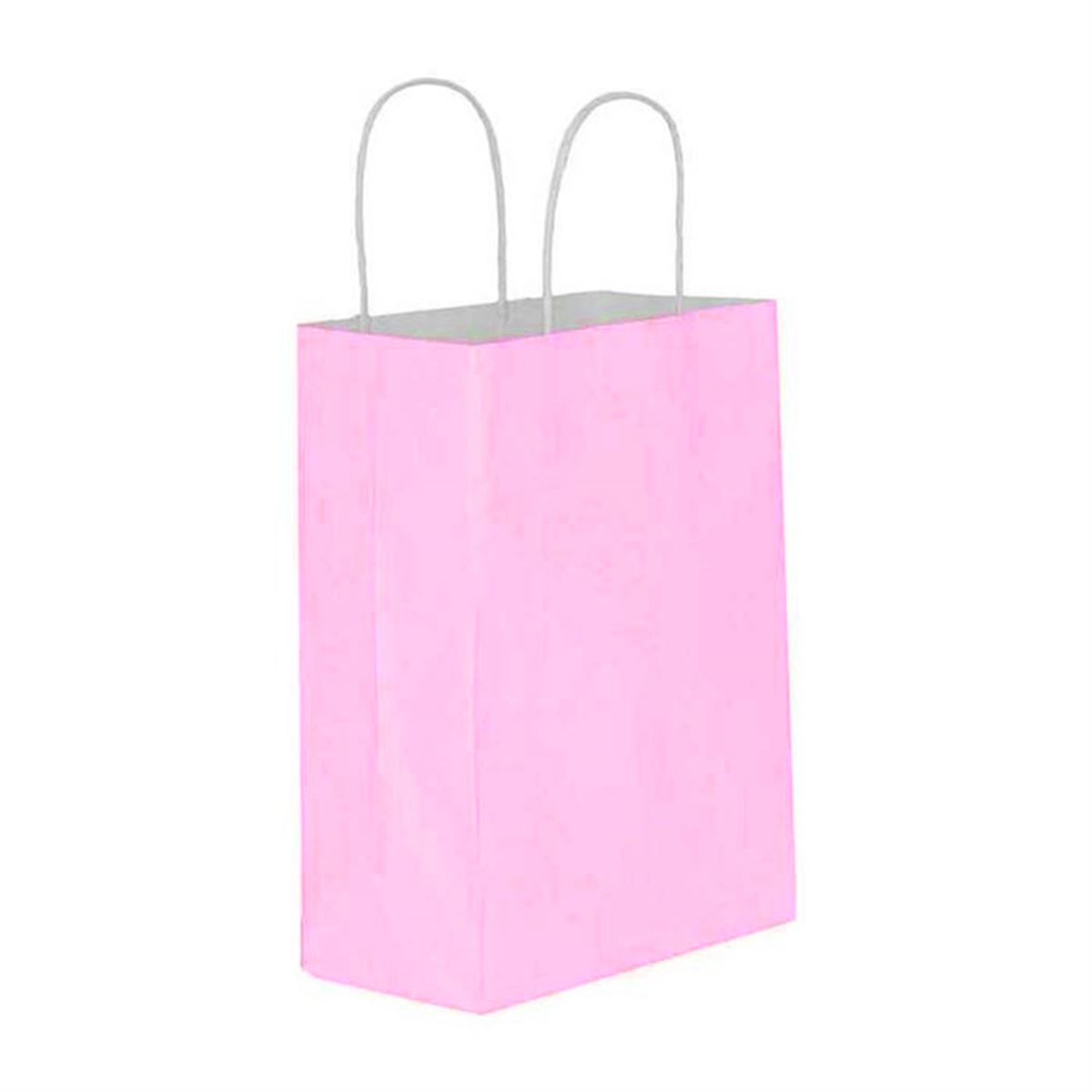 UZAY HEDİYE ÇANTASI KARTON KRAFT PEMBE 25x31 25 Lİ 1