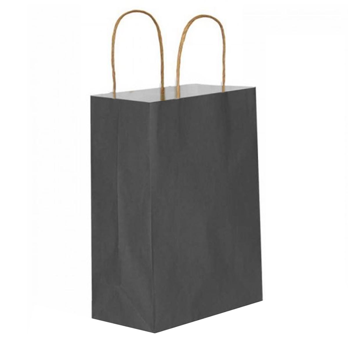 UZAY HEDİYE ÇANTASI KARTON KRAFT SİYAH 18x24 25 Lİ 1