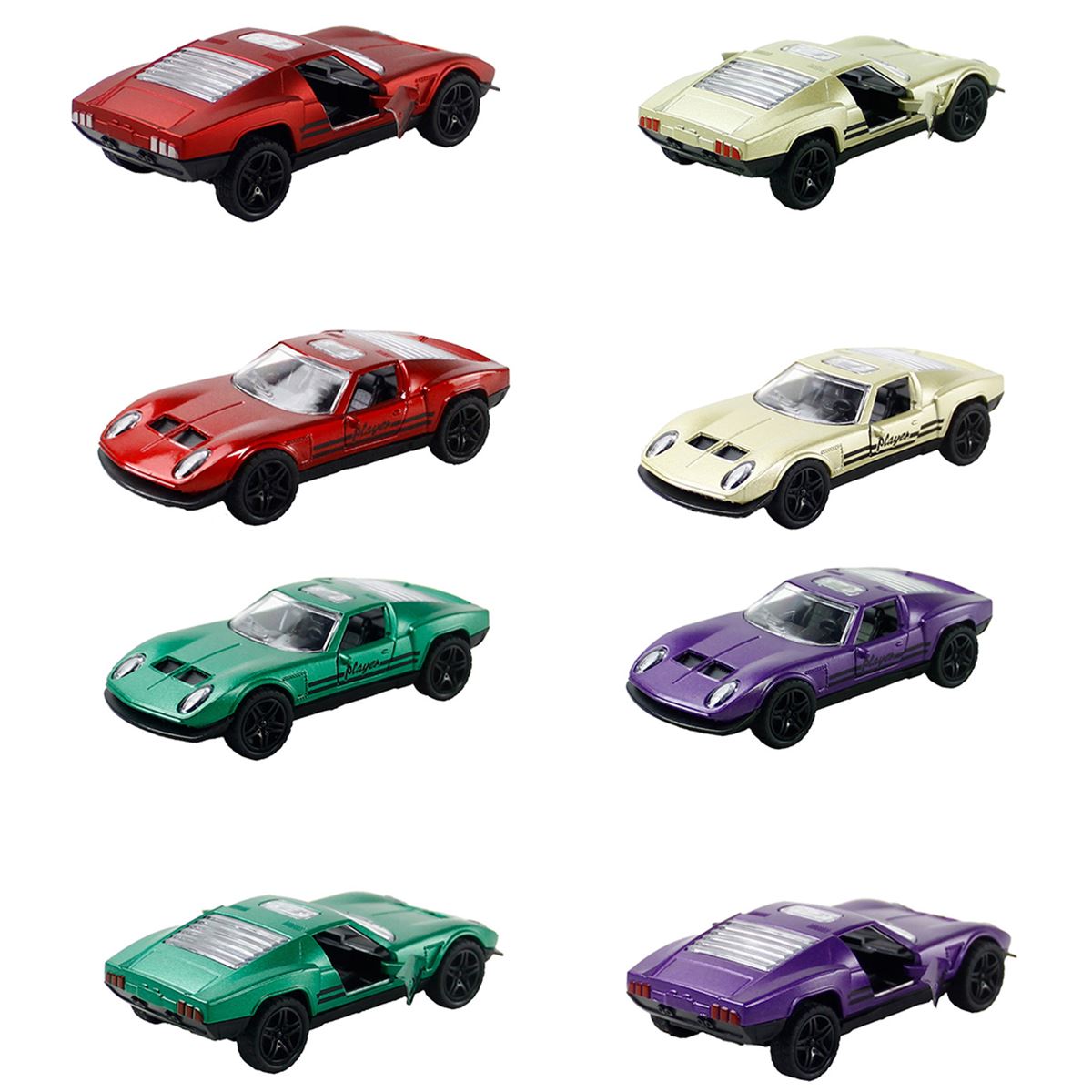 VARDEM ÇEK BIRAK SPOR ARABA SR-3602 METAL AÇILIR KAPI TEK MODEL PARLAK 4 RENK 1:36 12 Lİ 3+ 1