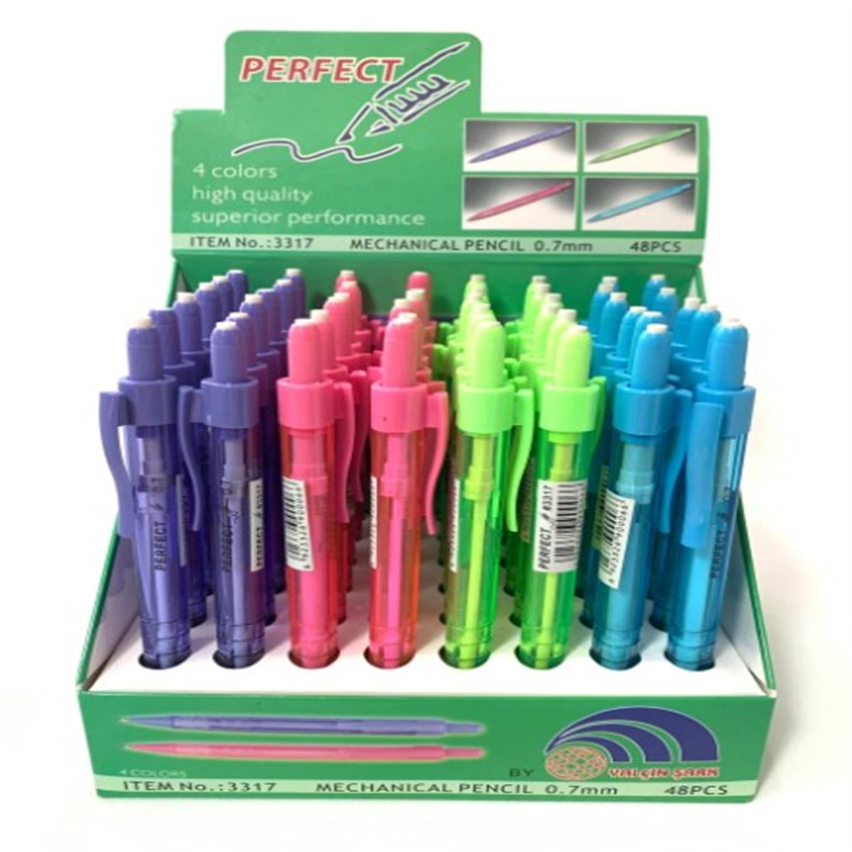 PERFECT VERSATİL 07 MM CLİCK 4 RENK 48 Lİ 3317 1