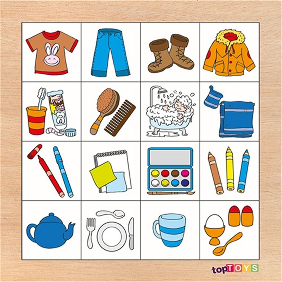 CHİVA AHŞAP PUZZLE CS-7010 RESİMDEKİLERİ BUL NESNELER 1