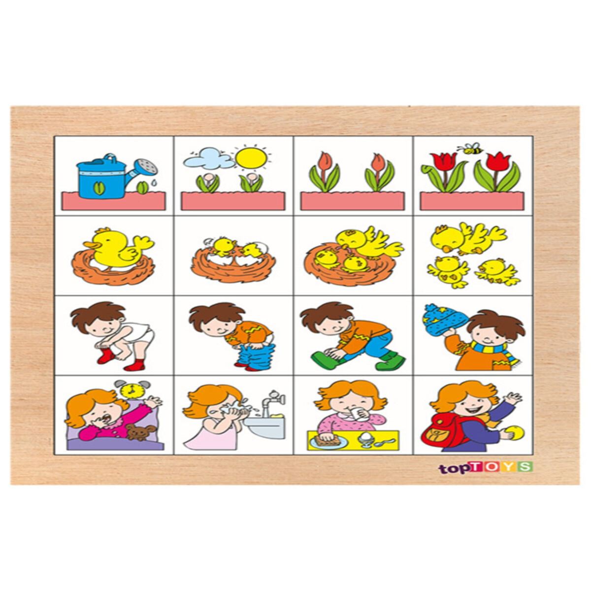CHİVA AHŞAP PUZZLE CS-7015 HİKAYEYİ SIRALA 1