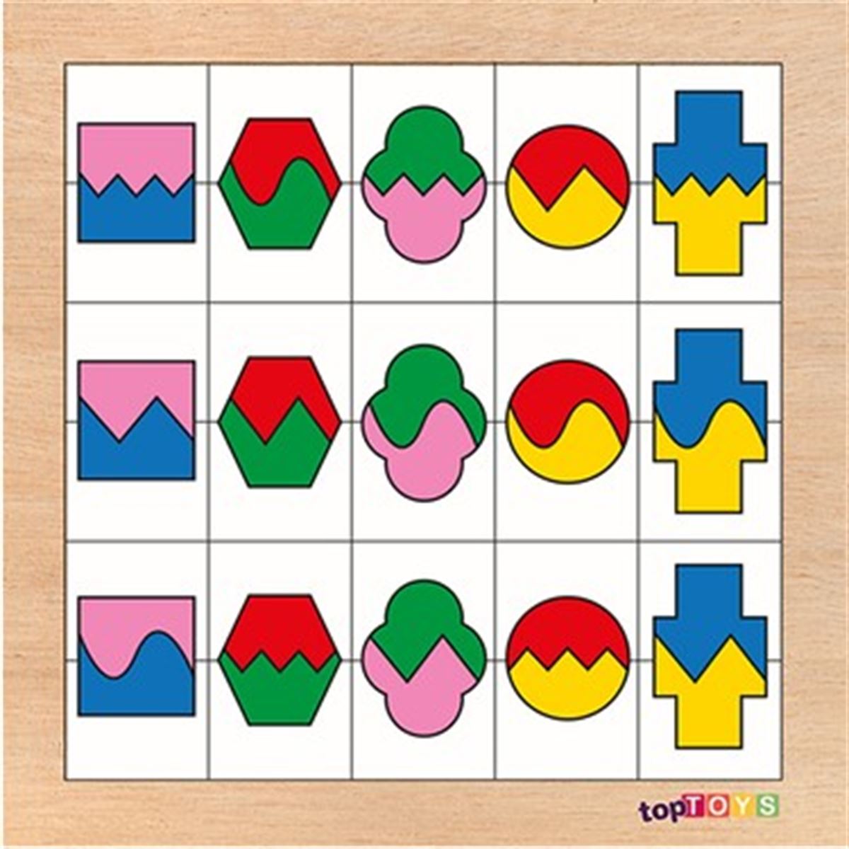 CHİVA AHŞAP PUZZLE CS-7021 RENKLERİ VE ŞEKİLLERİ SIRALAYALIM-2 1