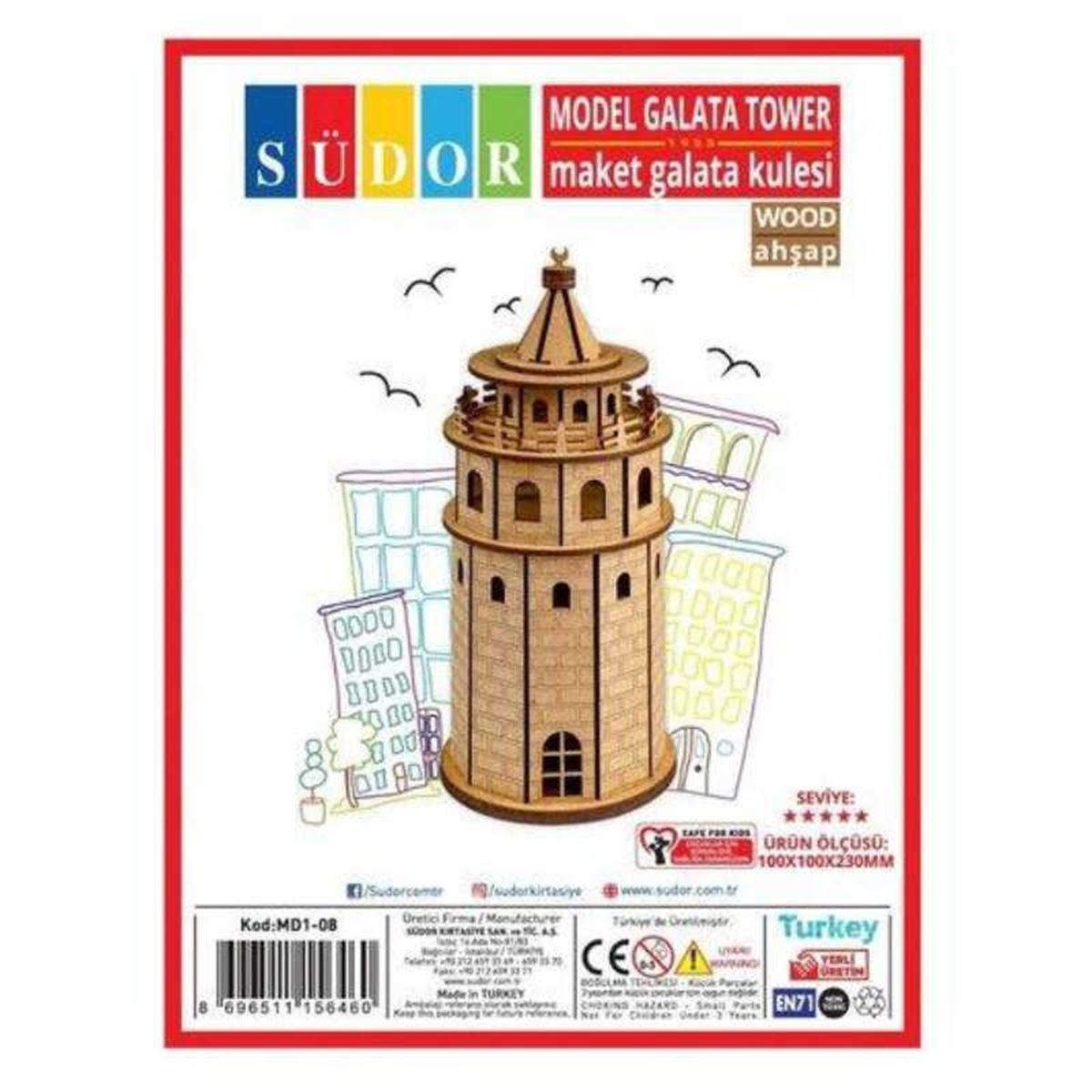 SÜDOR AHŞAP MAKET GALATA KULESİ MD1-08 1