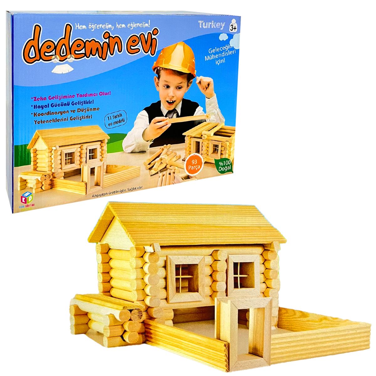 HOBİ AHŞAP MAKET HED05 DEDEMİN EVİ 93 PARÇA 3+ 1