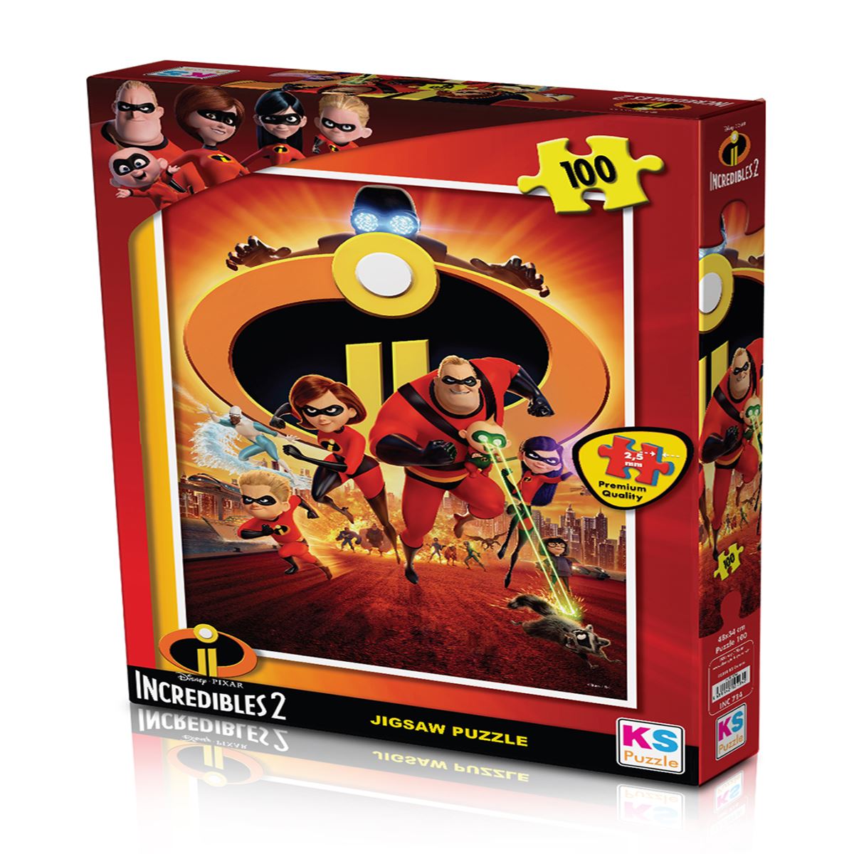 KS PUZZLE INC 714 İNCREDİBLES 2 100 PARÇA 1