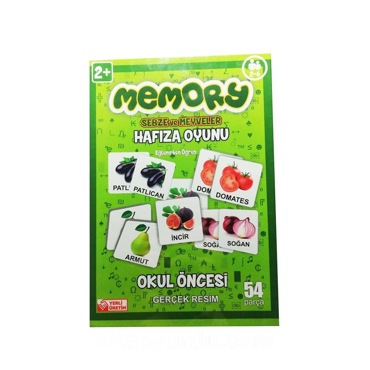 KZL YAPBOZ MEMORY: MEYVELER VE SEBZELER 54 PARÇA KZL-143 1