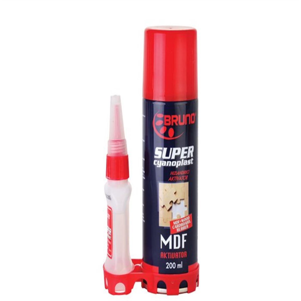 BRUNO YAPIŞTIRICI SPREY+SIVI SET SÜPER MDF İÇİN 200 ML. 1