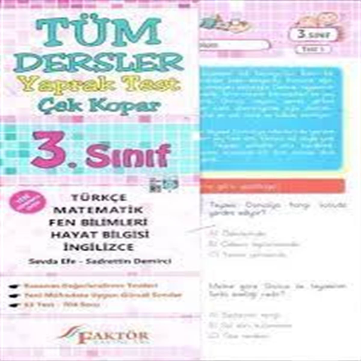 FAKTÖR YAPRAK TEST TÜM DERSLER 3.SINIF 2019 1