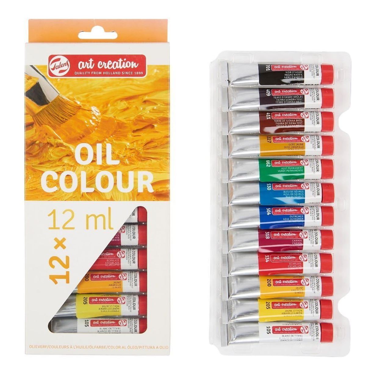 ART CREATİON YAĞLI BOYA TÜP 12 RENK 12 ML 9020112M 1