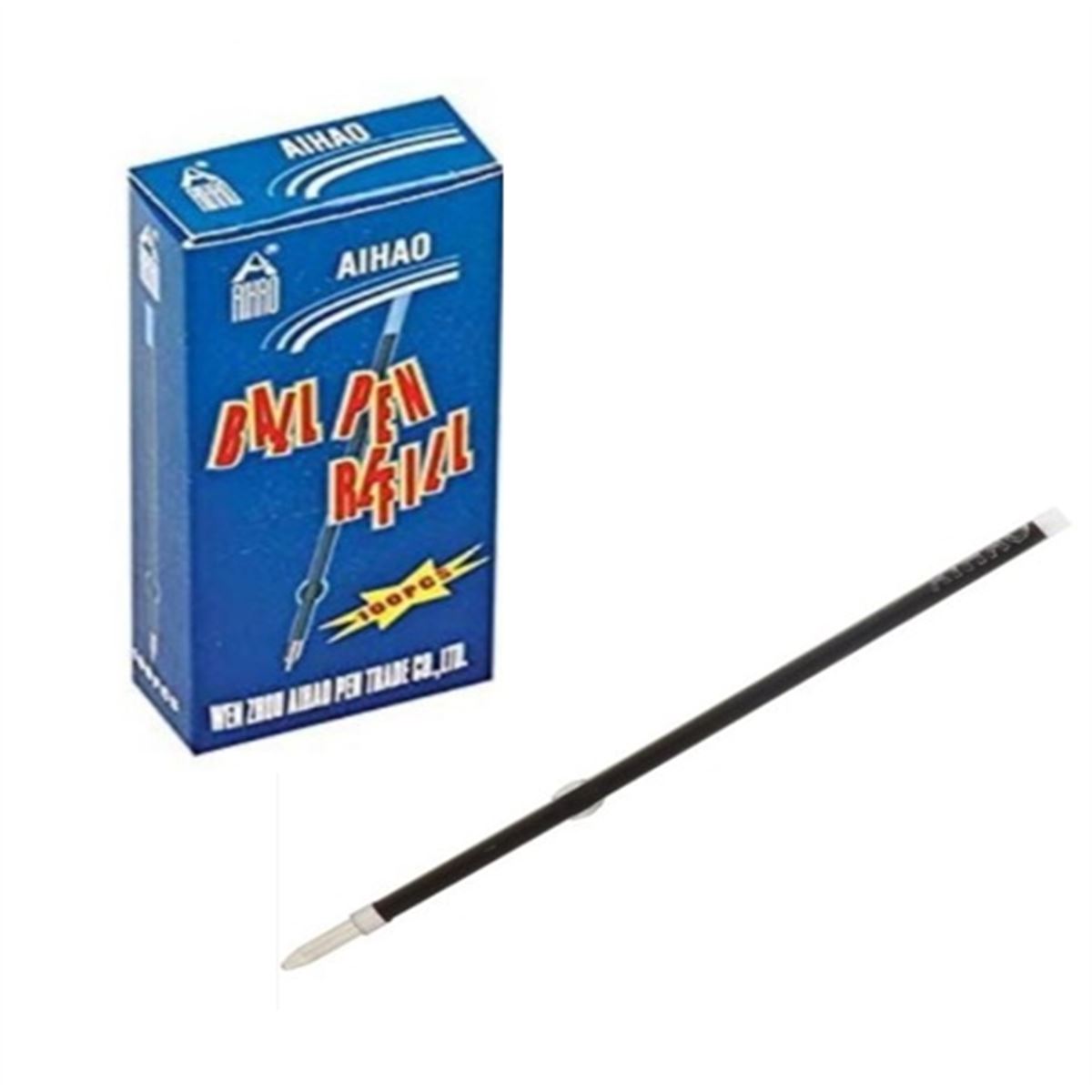 AİHAO TÜKENMEZ KALEM YEDEK PLASTİK 100 LÜ AHB-107 1
