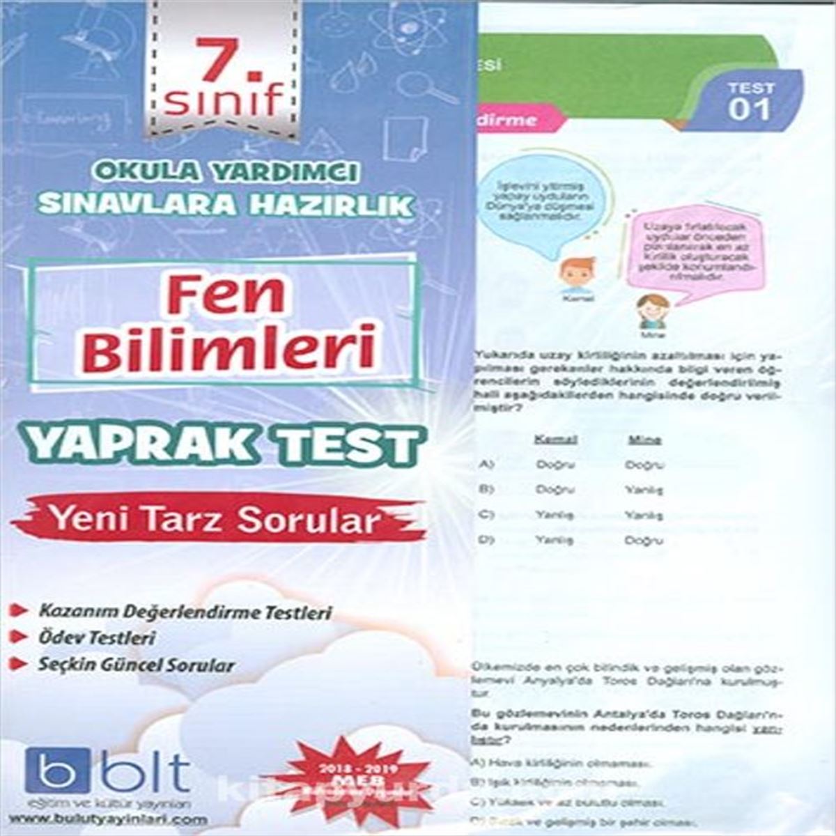 BULUT YAPRAK FEN BİLİMLERİ 7 SINIF 2018-2019 1