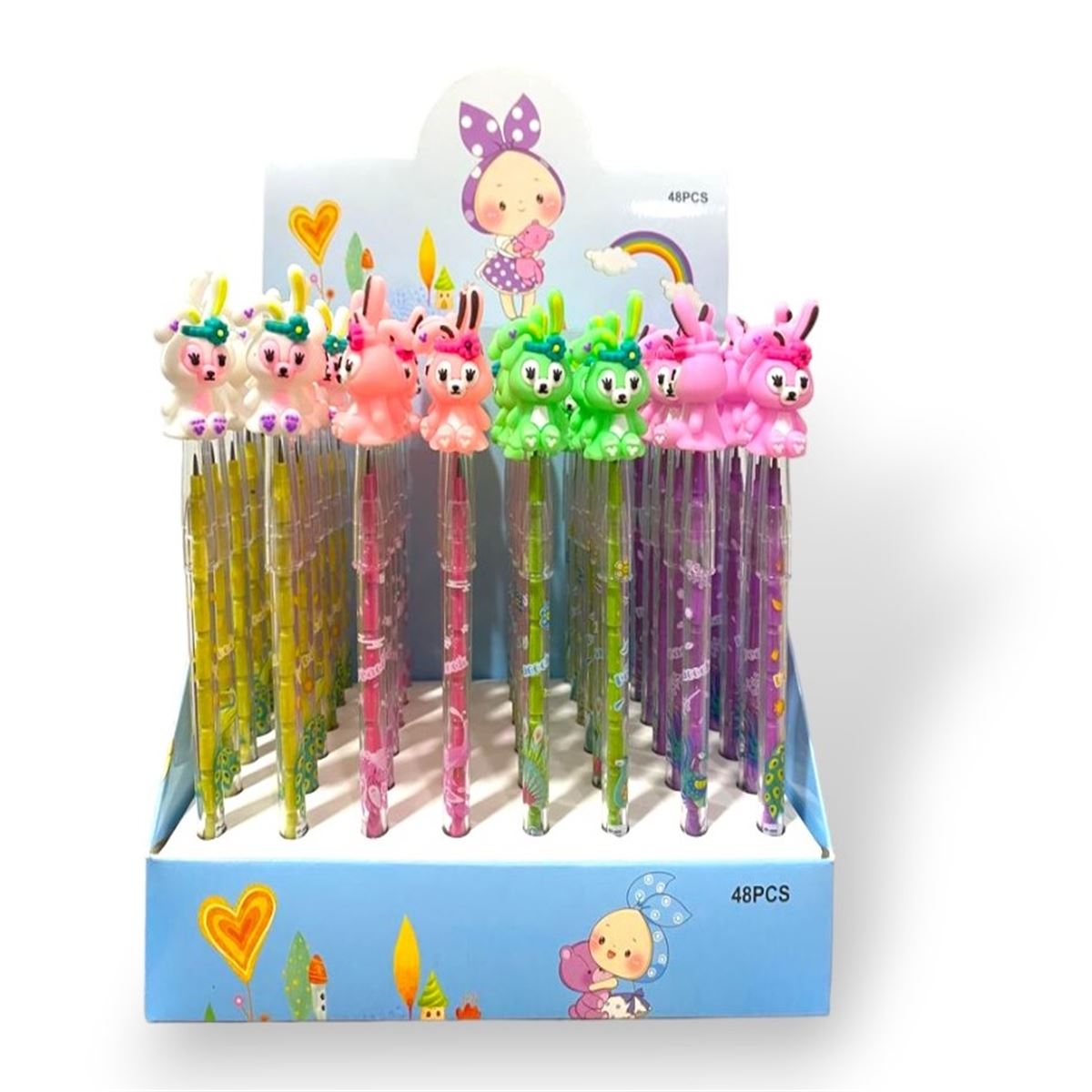 HLL GEÇMELİ ROKET KALEM YK-03 TAVŞAN 48 Lİ 1