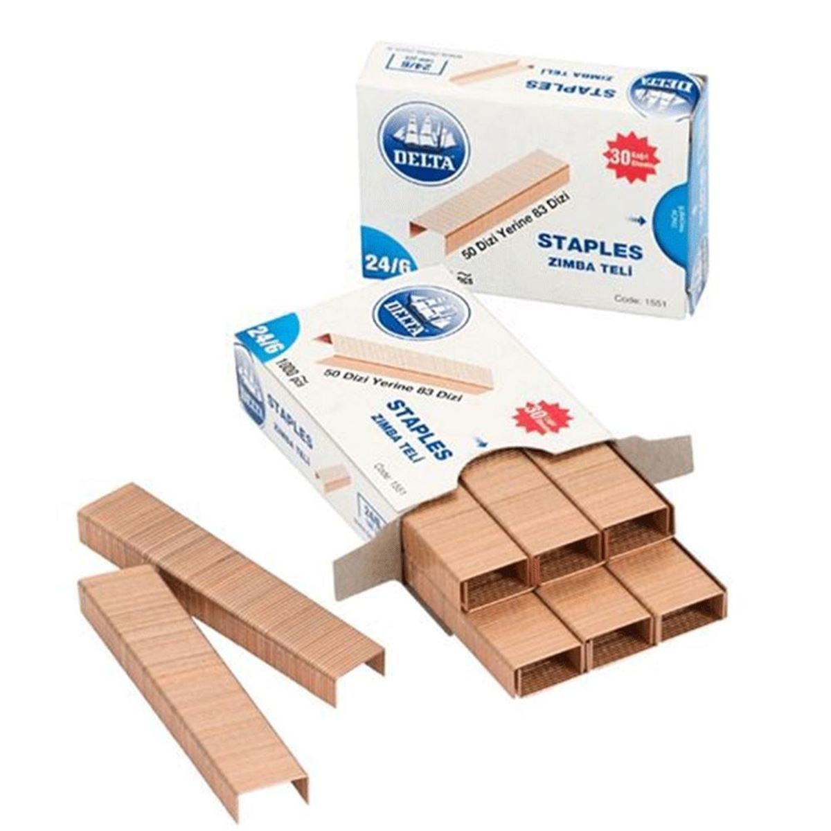 DELTA ZIMBA TELİ NO 24/6 SARI 10 LU 1551 1