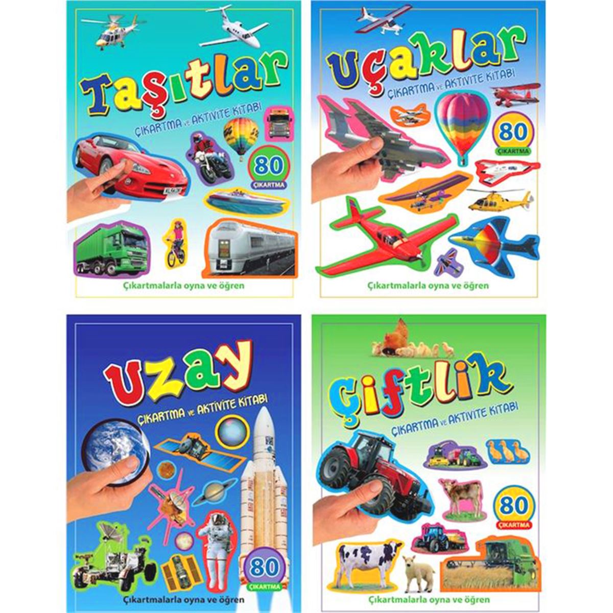 PARILTI ÇIKARTMA KİTABI ÇIKARTMALARLA OYNA VE ÖĞREN 10 LU 1