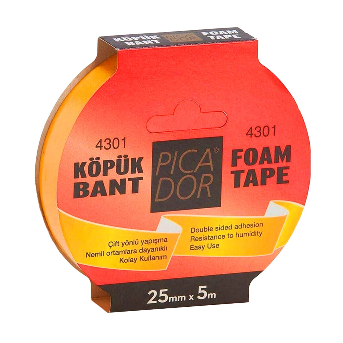PİCADOR ÇİFT TARAFLI KÖPÜK BANT 25x5 KO 003 4301 1