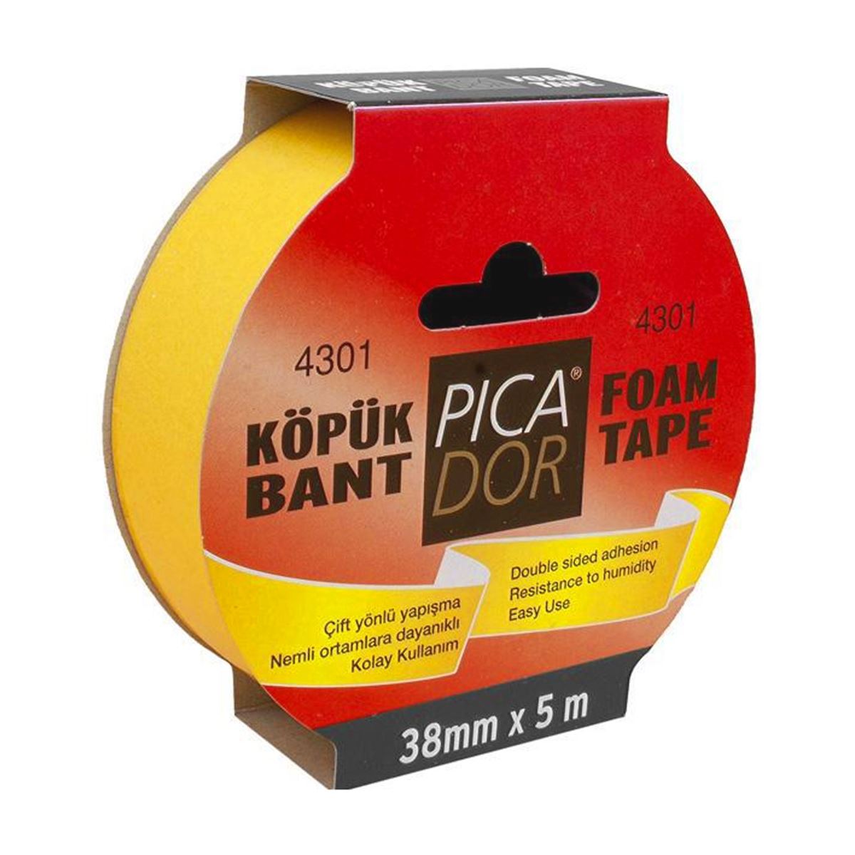 PİCADOR ÇİFT TARAFLI KÖPÜK BANT 38x5 KO 004 4301 1