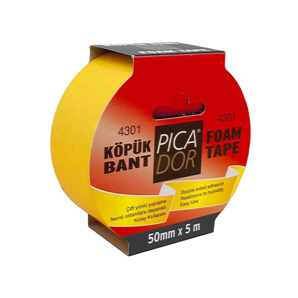 PİCADOR ÇİFT TARAFLI KÖPÜK BANT 50x5 KO 005 4301 1