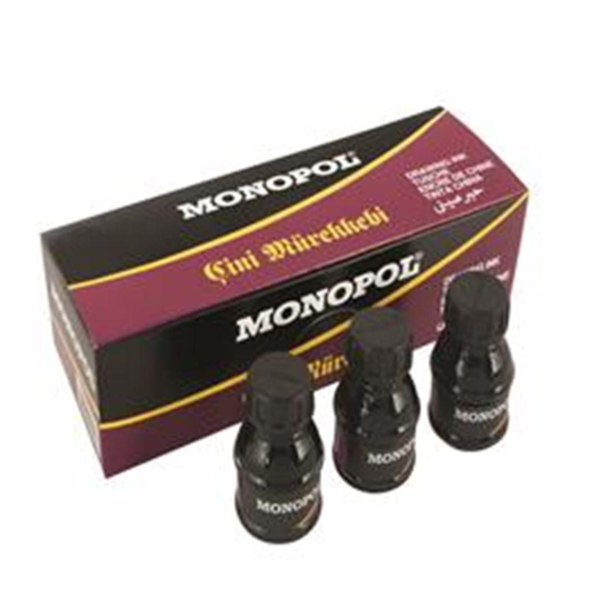 MONOPOL ÇİNİ MÜREKKEBİ SİYAH 12 Lİ 1102 1