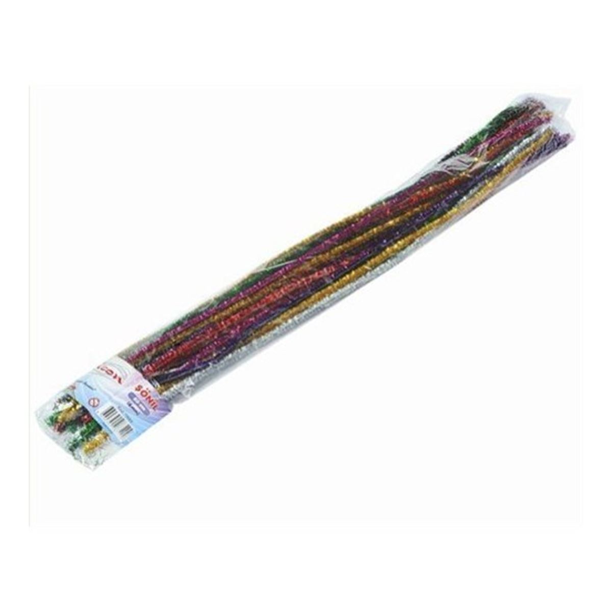 TİCON ŞÖNİL METALİK 6 MM x 50 CM. 25 Lİ 79889 1