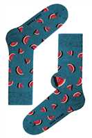 JOHN FRANK FUN LONG SOCKS SKY BLUE - 1