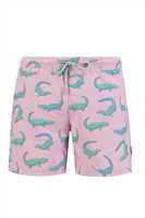 JOHN FRANK KIDS ALL OVER PRINTED SWIM SHORT ANTRASİT-YEŞİL - 1