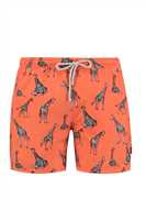 JOHN FRANK KIDS ALL OVER PRINTED SWIM SHORT ANTRASİT-BEYAZ - 1
