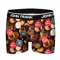JOHN FRANK DİJİTAL BASKILI BOXER ANTRASİT-AÇIK LACİVERT - 1