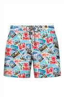 JOHN FRANK KIDS ALL OVER PRINTED SWIM SHORT LIGHT YELLOW - 1