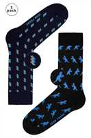 JOHN FRANK FUN SOCKS UZUN ÇORAP ACIK MAVI - 1