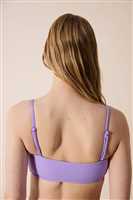 Perla Straplez Dokulu Mor Bikini Üstü PURPLE - 3