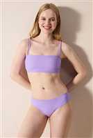 Perla Straplez Dokulu Mor Bikini Üstü PURPLE - 1