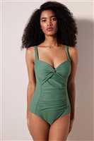 Basic Shirred Korseli Mayo YEŞİL - 3