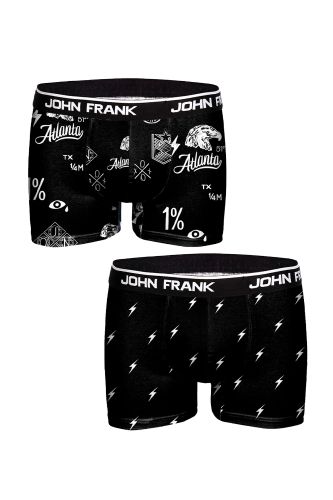 JOHN FRANK TWO PACK MONOCHROME BOXER 1