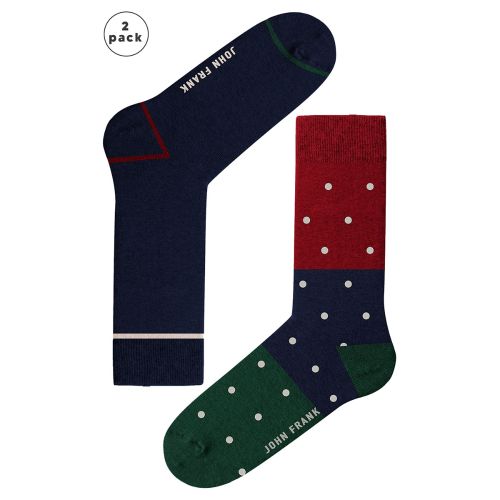 JOHN FRANK İKİLİ 21W UZUN ÇORAP MULTICOLOR - 1