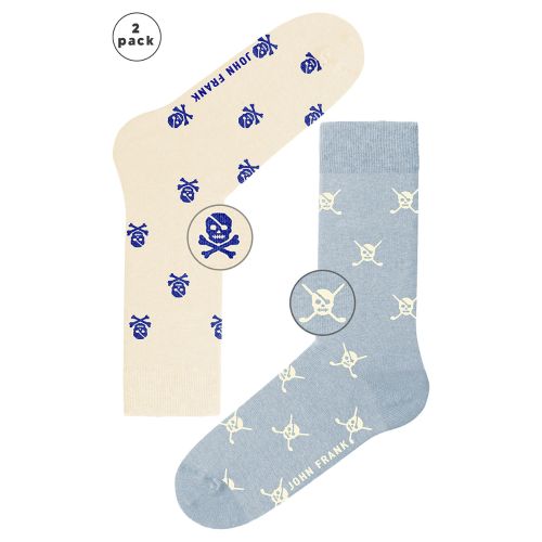 JOHN FRANK İKİLİ 21W UZUN ÇORAP MULTICOLOR - 1