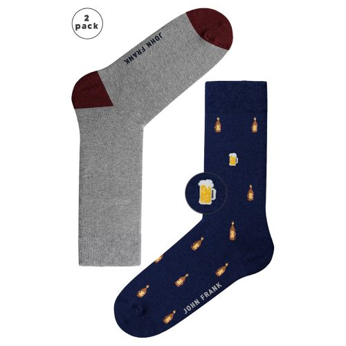 JOHN FRANK İKİLİ 21W UZUN ÇORAP MULTICOLOR - 1