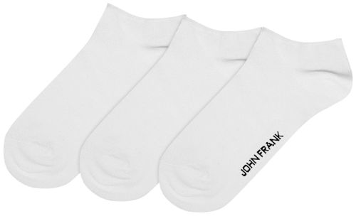 JOHN FRANK 3 PACK SHORT SOCKS WHITE - 1