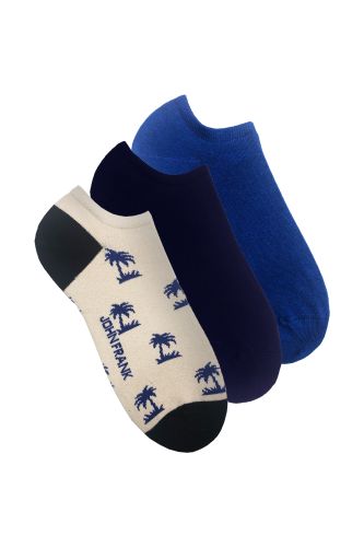 JOHN FRANK ÜÇLÜ KISA ÇORAP MULTICOLOR - 1