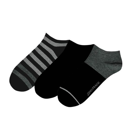 JOHN FRANK 3 PACK SHORT SOCKS MULTICOLOR - 1